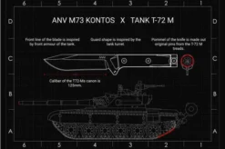 ANV M73 Kontos Stonewashed M73-003 Survival Knife -Victorinox Store ANVM73 003 09 anv knives