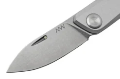 ANV Z050 Sleipner, Silver Handle, Z050-003, Slipjoint Pocket Knife -Victorinox Store ANVZ050 003 03 anv