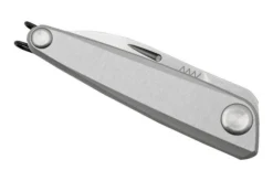 ANV Z050 Sleipner, Silver Handle, Z050-003, Slipjoint Pocket Knife -Victorinox Store ANVZ050 003 06 anv