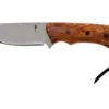 Autine Kurbads, Curly Birch, Elmax, Brown RH Sheath, Outdoor Knife