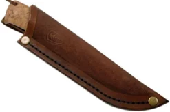 Autine Kurbads, Curly Birch, Elmax, Brown RH Sheath, Outdoor Knife -Victorinox Store AT KUR CB 07 auitine v202202