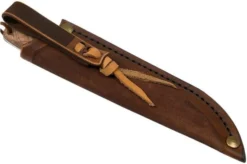 Autine Kurbads, Curly Birch, Elmax, Brown RH Sheath, Outdoor Knife -Victorinox Store AT KUR CB 08 auitine v202202