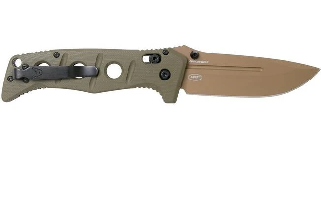 Benchmade 275FE-2 Sibert Adamas OD Green G10, Flat Earth Pocket Knife, Shane Sibert Design 2 Benchmade 275FE-2 Sibert Adamas OD Green G10, Flat Earth Pocket Knife, Shane Sibert Design - Image 2