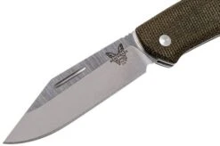 Benchmade Proper 318 Clippoint, Canvas Micarta Slipjoint Pocket Knife -Victorinox Store BE318 03 benchmade be318 03