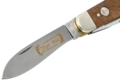 Böker Jagdmesser Quadro Jäger Gold 110646 Hunting Knife With Leather Sheath -Victorinox Store BO110646 03 boker