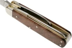 Böker Jagdmesser Quadro Jäger Gold 110646 Hunting Knife With Leather Sheath -Victorinox Store BO110646 06 boker