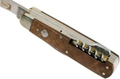 Böker Jagdmesser Quadro Jäger Gold 110646 Hunting Knife With Leather Sheath -Victorinox Store BO110646 07 boker