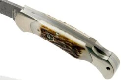 Böker Scout Spearpoint Stag Damascus 112201DAM Stag Horn, Pocket Knife -Victorinox Store BO112201DAM 07 boker