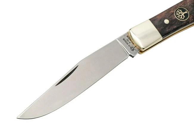 Böker Trapper Bone Buckskin 119949 Slipjoint Pocket Knife 3 Böker Trapper Bone Buckskin 119949 Slipjoint Pocket Knife - Image 3