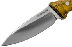 Böker Cub Curly Birch 127661 Fixed Knife, Lucas Burnley Design -Victorinox Store BO127661 03 boker