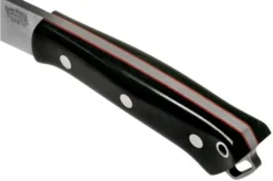 Bark River Fox River CPM 3V, Black Canvas Micarta With Red Liners -Victorinox Store BRK01 123BRKC RL 05 bark river knives