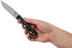 Bark River Fox River CPM 3V, Black Canvas Micarta With Red Liners -Victorinox Store BRK01 123BRKC RL 06 bark river knives