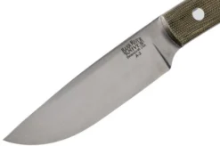 Bark River Highland Special A2, Green Canvas Micarta Outdoor Knife -Victorinox Store BRK01 131GNC 03 bark river