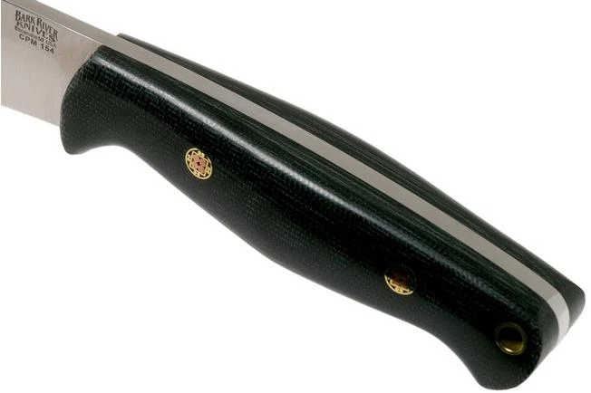 Bark River North Country EDC CPM 154, Black Canvas Micarta, Mosaic Pins Fixed Knife 5 Bark River North Country EDC CPM 154, Black Canvas Micarta, Mosaic Pins Fixed Knife - Image 5