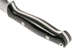 Bark River North Country EDC CPM 154, Black Canvas Micarta, Mosaic Pins -Victorinox Store BRK02 054BRKC MP 04 bark river brk02 054brkc mp 04