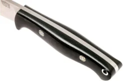 Bark River North Country EDC CPM 154, Black Canvas Micarta, Mosaic Pins -Victorinox Store BRK02 054BRKC MP 05 bark river brk02 054brkc mp 05