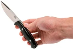 Bark River North Country EDC CPM 154, Black Canvas Micarta, Mosaic Pins -Victorinox Store BRK02 054BRKC MP 06 bark river brk02 054brkc mp 06