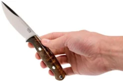 Bark River North Country EDC CPM 154, Gold & Black Elder Burl -Victorinox Store BRK02 054BRKGEB 06 bark river brk02 054brkgeb 06