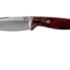 Bark River North Country EDC CPM 154, Red & Black Maple Burl Fixed Knife