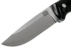 Bark River Guardless Drop Point Hunter CPM 154 Black Canvas Micarta Hunting Knife -Victorinox Store BRK02 142BKRC 03 bark river knives