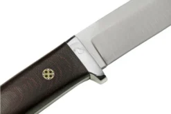 Bark River Classic Drop Point Hunter CPM S45VN Burgundy Canvas Micarta Mosaic Pins, Fixed Knife -Victorinox Store BRK02 176BCMMP 05 barkriver