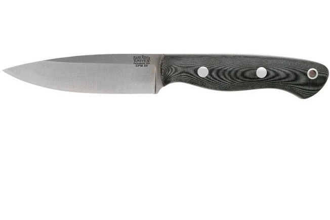 Bark River Mini Aurora CPM 3V, Black Linen Matte Micarta, Hollow Pins 1 Bark River Mini Aurora CPM 3V, Black Linen Matte Micarta, Hollow Pins