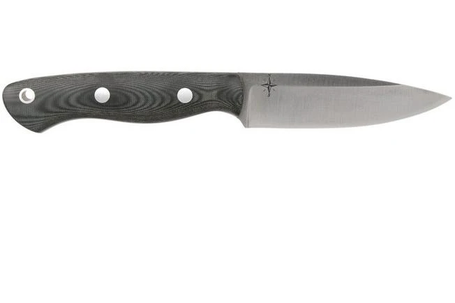 Bark River Mini Aurora CPM 3V, Black Linen Matte Micarta, Hollow Pins 2 Bark River Mini Aurora CPM 3V, Black Linen Matte Micarta, Hollow Pins - Image 2