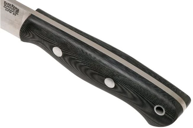 Bark River Mini Aurora CPM 3V, Black Linen Matte Micarta, Hollow Pins 5 Bark River Mini Aurora CPM 3V, Black Linen Matte Micarta, Hollow Pins - Image 5