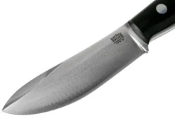 Bark River Aurora Hunter CPM 3V, Black Canvas Micarta, Brown Sheath -Victorinox Store BRK06 128BRKC 03 bark river knives