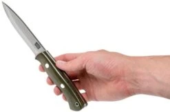 Bark River Aurora Scandi Cru-Wear Green Canvas Micarta -Victorinox Store BRK06 164GNC 06 bark river knives