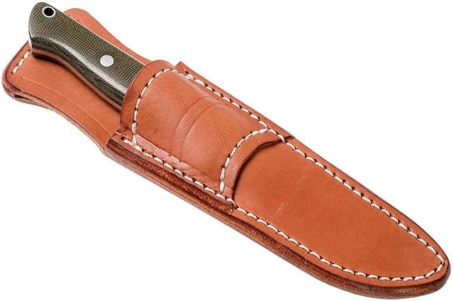 Bark River Gunny Scandi CPM 3V, Green Canvas Micarta, Brown Sheath 7 Bark River Gunny Scandi CPM 3V, Green Canvas Micarta, Brown Sheath - Image 7