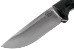 Bark River Bravo 1 LT CPM 3V Rampless, Black Canvas Micarta, Brown Sheath -Victorinox Store BRK07 126BRKC RS 03 bark river knives v202107