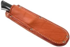 Bark River Bravo 1 LT CPM 3V Rampless, Black Canvas Micarta, Brown Sheath -Victorinox Store BRK07 126BRKC RS 06 bark river knives v202107