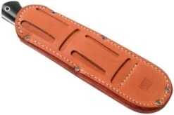 Bark River Bravo 1 LT CPM 3V Rampless, Black Canvas Micarta, Brown Sheath -Victorinox Store BRK07 126BRKC RS 07 bark river knives v202107