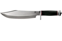 Bark River Shining Mountain Bowie A2 Black Canvas Micarta, Single Quillion Bowie Knife