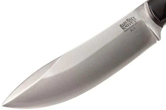 Bark River Mini Kalahari A2, Black Canvas Micarta, Brown Sheath 3 Bark River Mini Kalahari A2, Black Canvas Micarta, Brown Sheath - Image 3