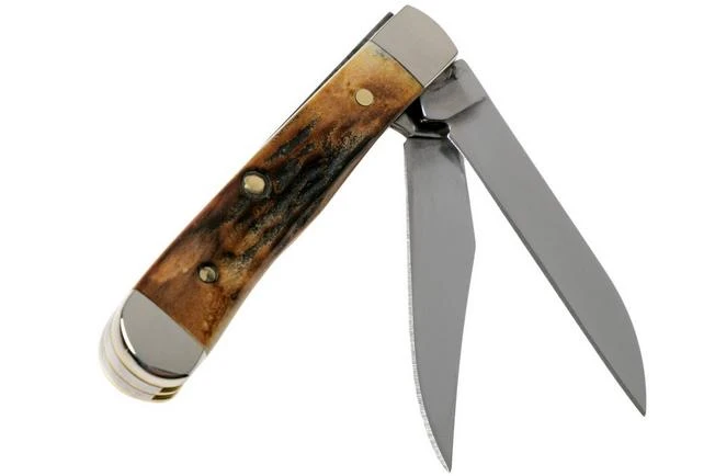 Case Tiny Trapper Genuine Stag 05968, 52154W SS Pocket Knife 2 Case Tiny Trapper Genuine Stag 05968, 52154W SS Pocket Knife - Image 2