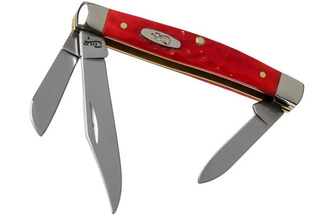 Case Medium Stockman Dark Red Bone, Standard Jig, 06981, 6344 CV Pocket Knife 1 Case Medium Stockman Dark Red Bone, Standard Jig, 06981, 6344 CV Pocket Knife