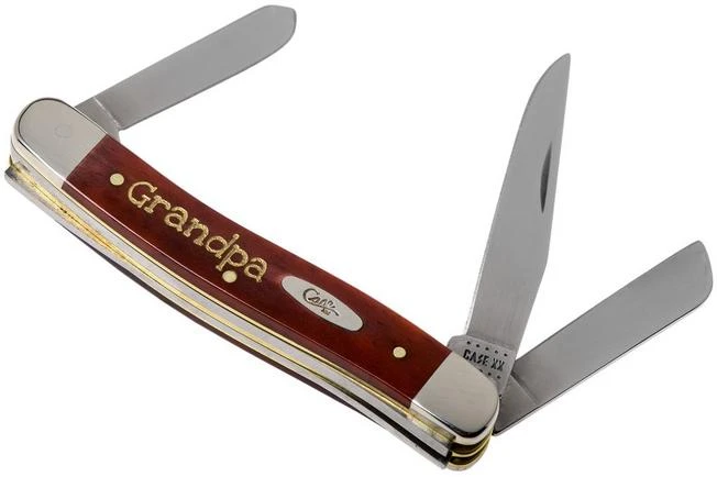 Case Stockman Chestnut Bone Smooth, Embellished Medium Trapper In Gift Tin, 10431, 6318 SS Pocket Knife 1 Case Stockman Chestnut Bone Smooth, Embellished Medium Trapper In Gift Tin, 10431, 6318 SS Pocket Knife