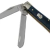 Case Mini Trapper Mediterranean Blue Smooth Bone, 11192, 6207 SS Pocket Knife