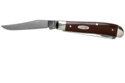 Case Mini Trapper Smooth Brown Synthetic, 11794, 4207 SS Pocket Knife -Victorinox Store CE11794 03 case