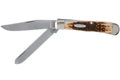 Case Trapper Amber Jigged Bone, 00163, 6254 CV Pocket Knife