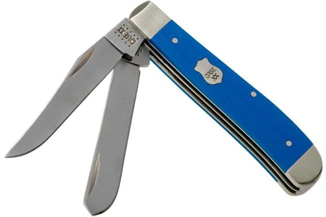Case Mini Trapper Blue G10 Smooth, 16741, 10207 SS Pocket Knife 1 Case Mini Trapper Blue G10 Smooth, 16741, 10207 SS Pocket Knife