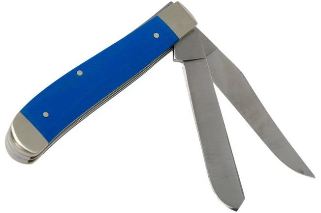 Case Mini Trapper Blue G10 Smooth, 16741, 10207 SS Pocket Knife 2 Case Mini Trapper Blue G10 Smooth, 16741, 10207 SS Pocket Knife - Image 2