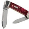 Case Baby Butterbean Burgundy Smooth Kirinite, Fluted Bolsters, 23185, 102132 SS Pocket Knife
