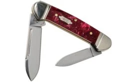 Case Baby Butterbean Burgundy Smooth Kirinite, Fluted Bolsters, 23185, 102132 SS Pocket Knife