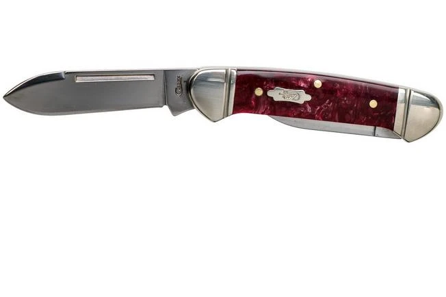 Case Baby Butterbean Burgundy Smooth Kirinite, Fluted Bolsters, 23185, 102132 SS Pocket Knife 3 Case Baby Butterbean Burgundy Smooth Kirinite, Fluted Bolsters, 23185, 102132 SS Pocket Knife - Image 3