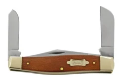 Case Large Stockman Natural Canvas Micarta, 23693, 10375 SS, Pocket Knife -Victorinox Store CE23693 06 case