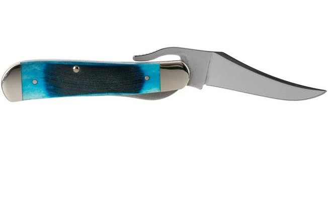 Case Russlock Caribbean Blue Bone, Sawcut, 25589, 61953L SS Pocket Knife 2 Case Russlock Caribbean Blue Bone, Sawcut, 25589, 61953L SS Pocket Knife - Image 2