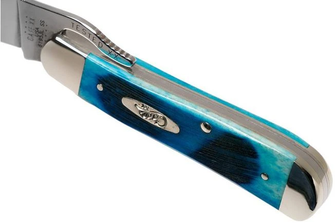 Case Russlock Caribbean Blue Bone, Sawcut, 25589, 61953L SS Pocket Knife 6 Case Russlock Caribbean Blue Bone, Sawcut, 25589, 61953L SS Pocket Knife - Image 6
